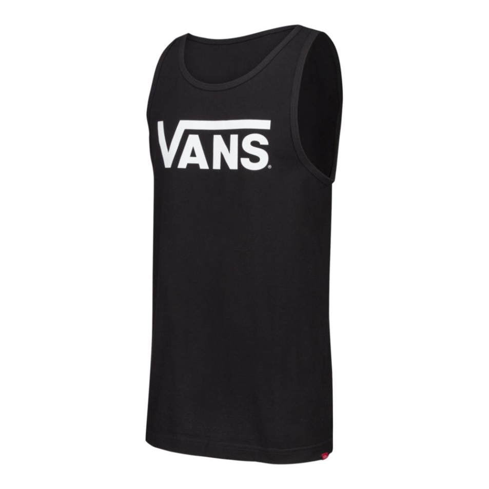 Vans Férfi Klasszikus Felső Pamut Ujjatlan Fekete-fehér