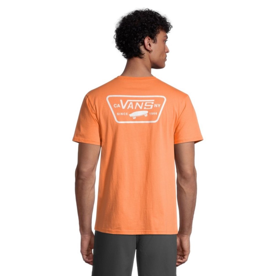 Vans Férfi Full Patch Back Póló Rövid Ujjú Legénység Nyakú Pamut Grafikus Dinnye