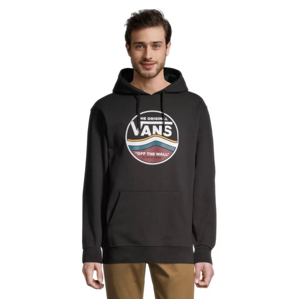 Vans Férfi Többcsíkos Pulóver Kapucnis Ruha Kék