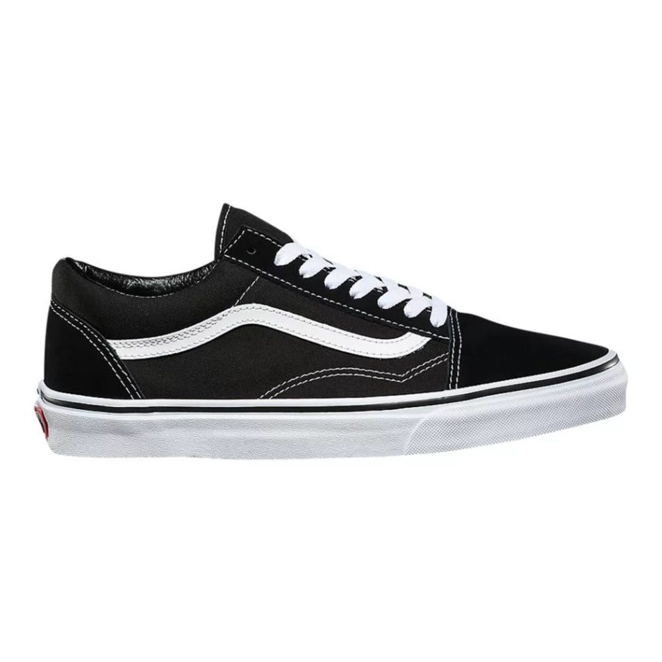 Vans Férfi Old Skool Skate Cipő Tornacipő Alacsony Felső Slip Lélegző Fekete