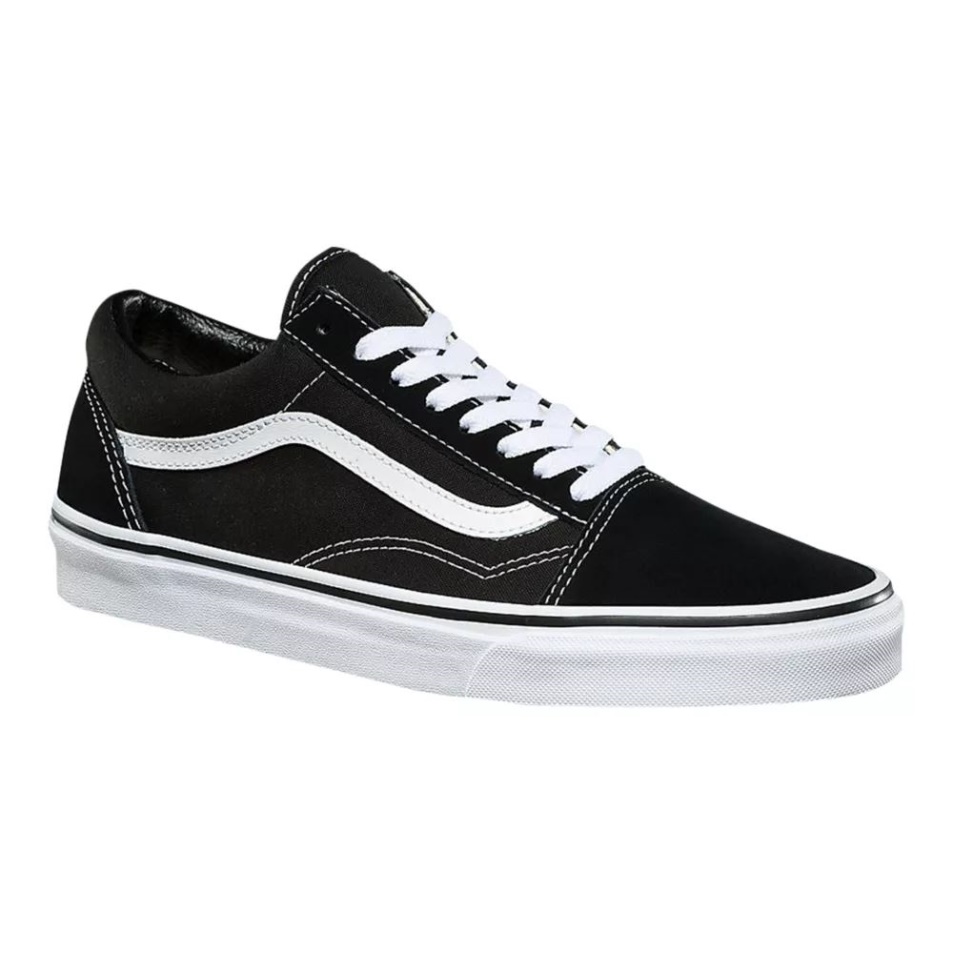 Vans Férfi Old Skool Skate Cipő Tornacipő Alacsony Felső Slip Lélegző Fekete