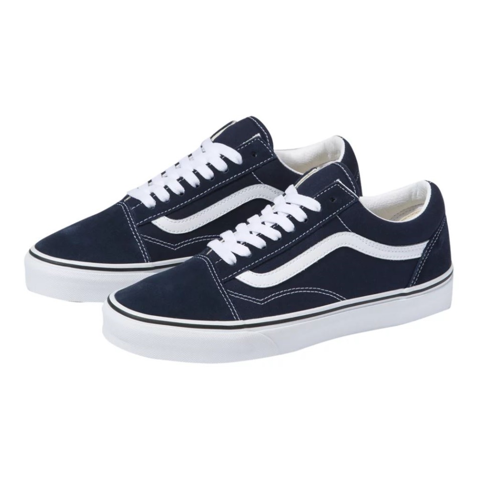 Vans Férfi Régi Skool Gördeszka Cipő Tornacipő Alacsony Felső Slip Légáteresztő Párizsi éjfehér