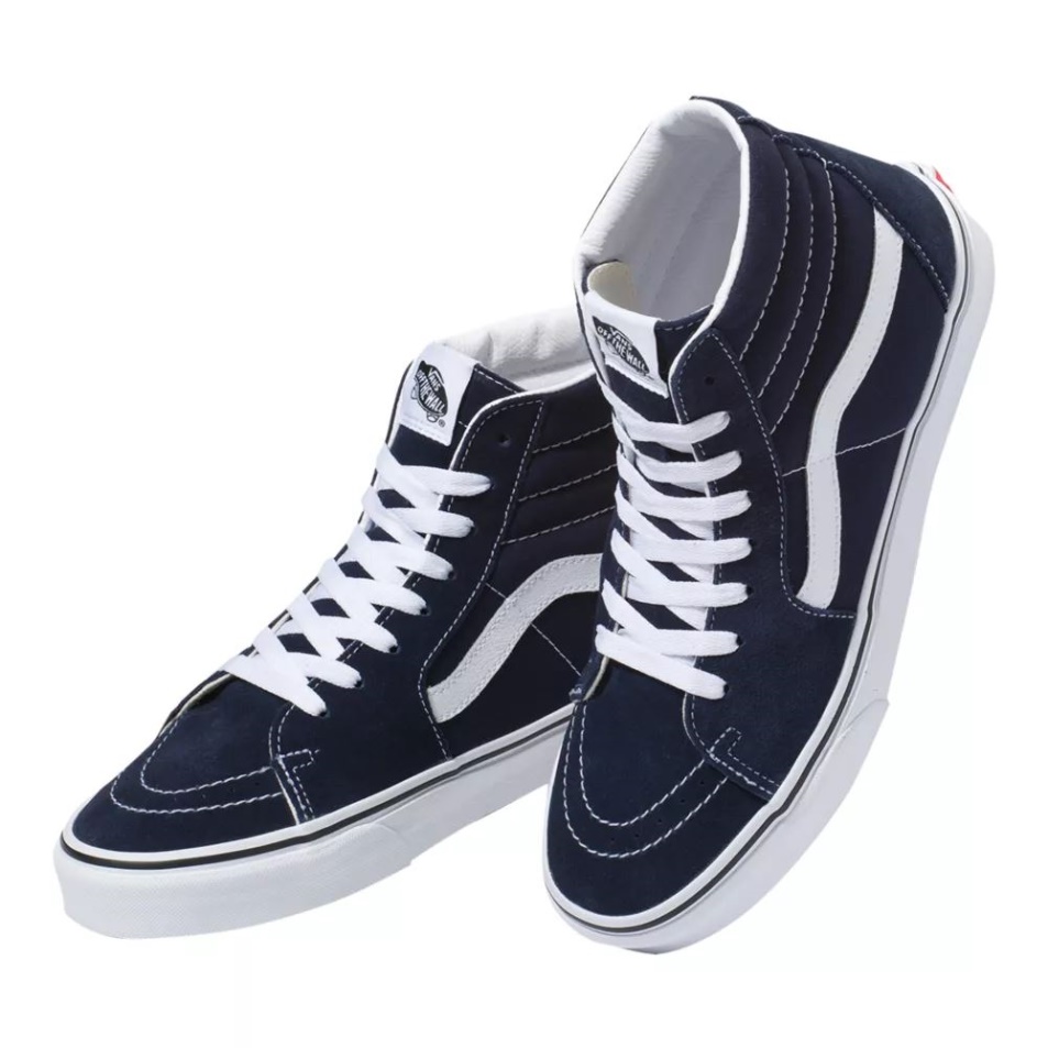 Vans Férfi Sk8 Gördeszka Cipő Tornacipő Magas Felső Párizsi éjszakai Fehér
