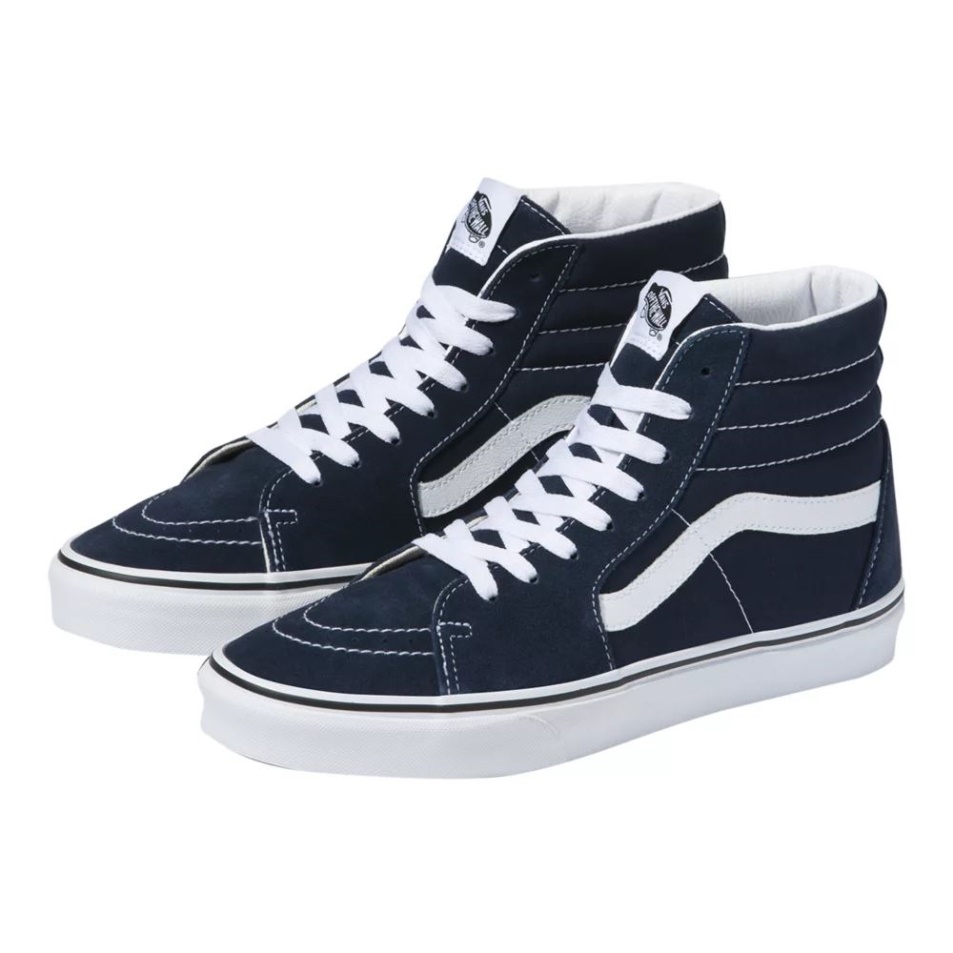 Vans Férfi Sk8 Gördeszka Cipő Tornacipő Magas Felső Párizsi éjszakai Fehér
