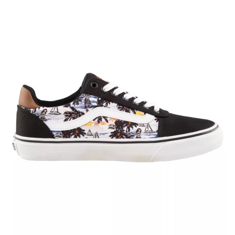 Vans Férfi Kórterem Deluxe Gördeszka Cipő Fekete-fehér