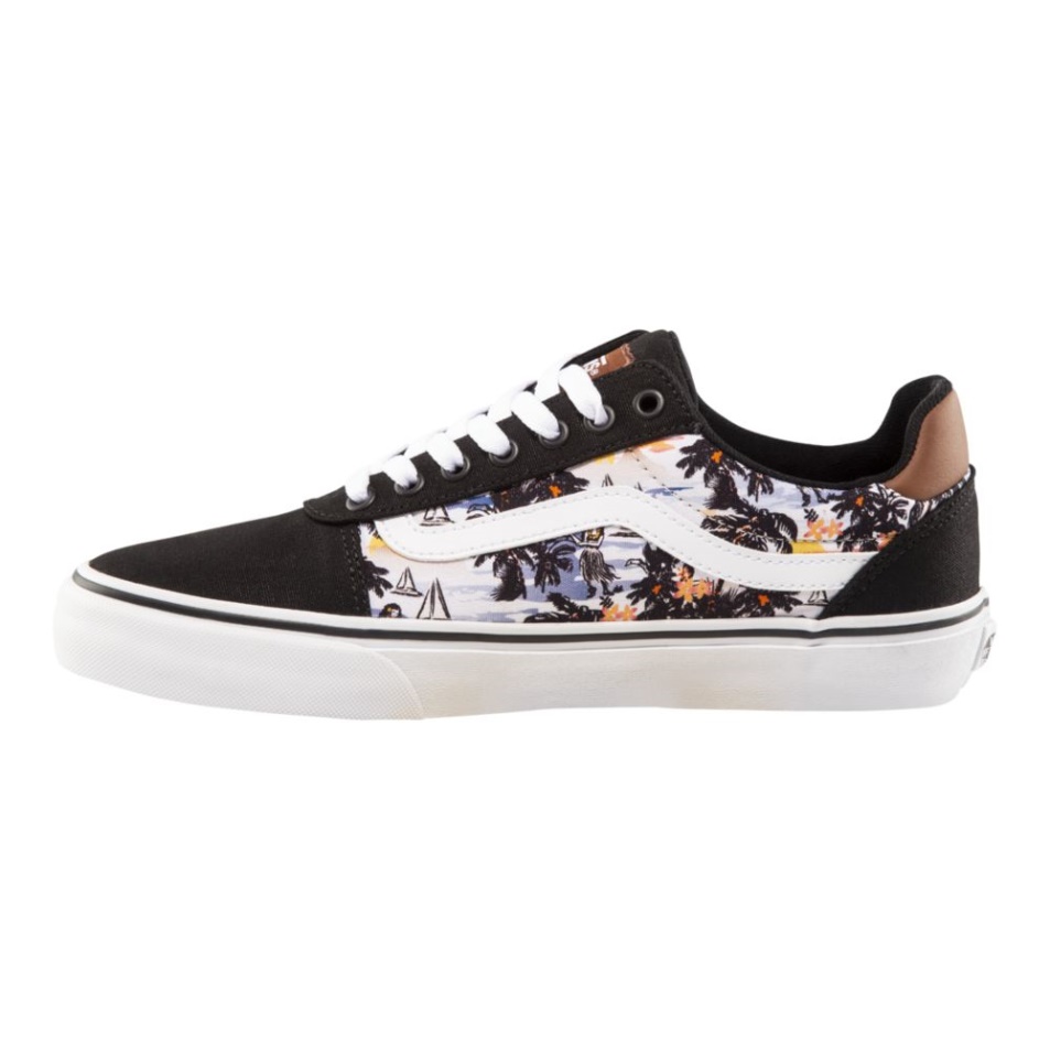 Vans Férfi Kórterem Deluxe Gördeszka Cipő Fekete-fehér