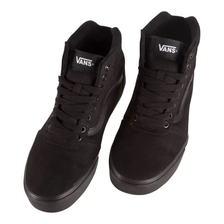 Vans Férfi Korcsolyacipő Tornacipő Magas Felső Könnyű Fekete-fekete