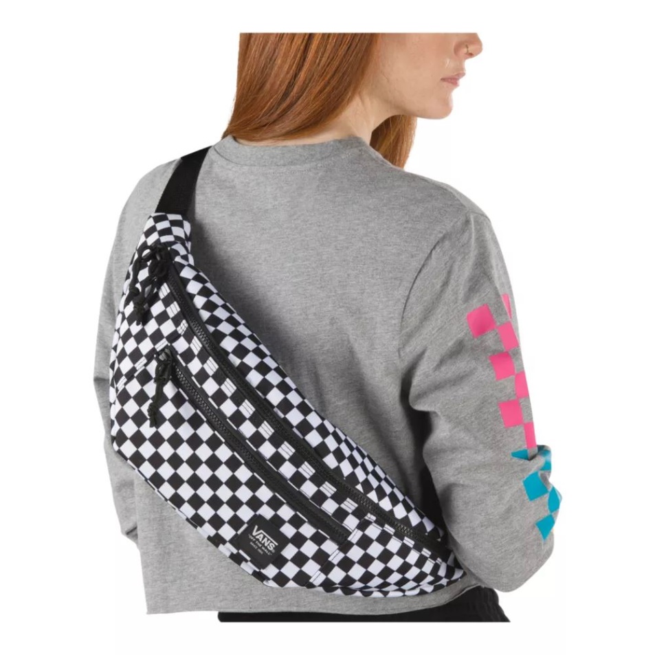 Furgonok Ranger Fanny Pack/övtáska 4l Fekete-fehér Sakktábla
