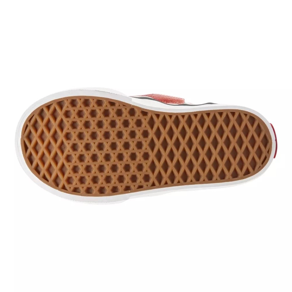 Vans Toddler Lányok Asher V Gördeszka Cipő Púder Rózsaszín-fehér