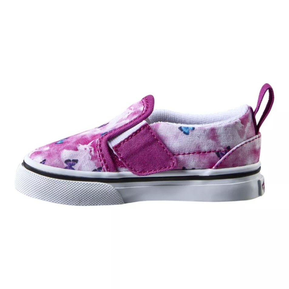 Furgonok Totyogó Lányok Slip On V Korcsolya Cipő Fukszia Piros-true Fehér