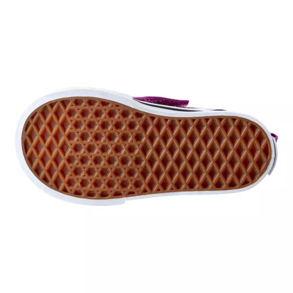 Furgonok Totyogó Lányok Slip On V Korcsolya Cipő Fukszia Piros-true Fehér