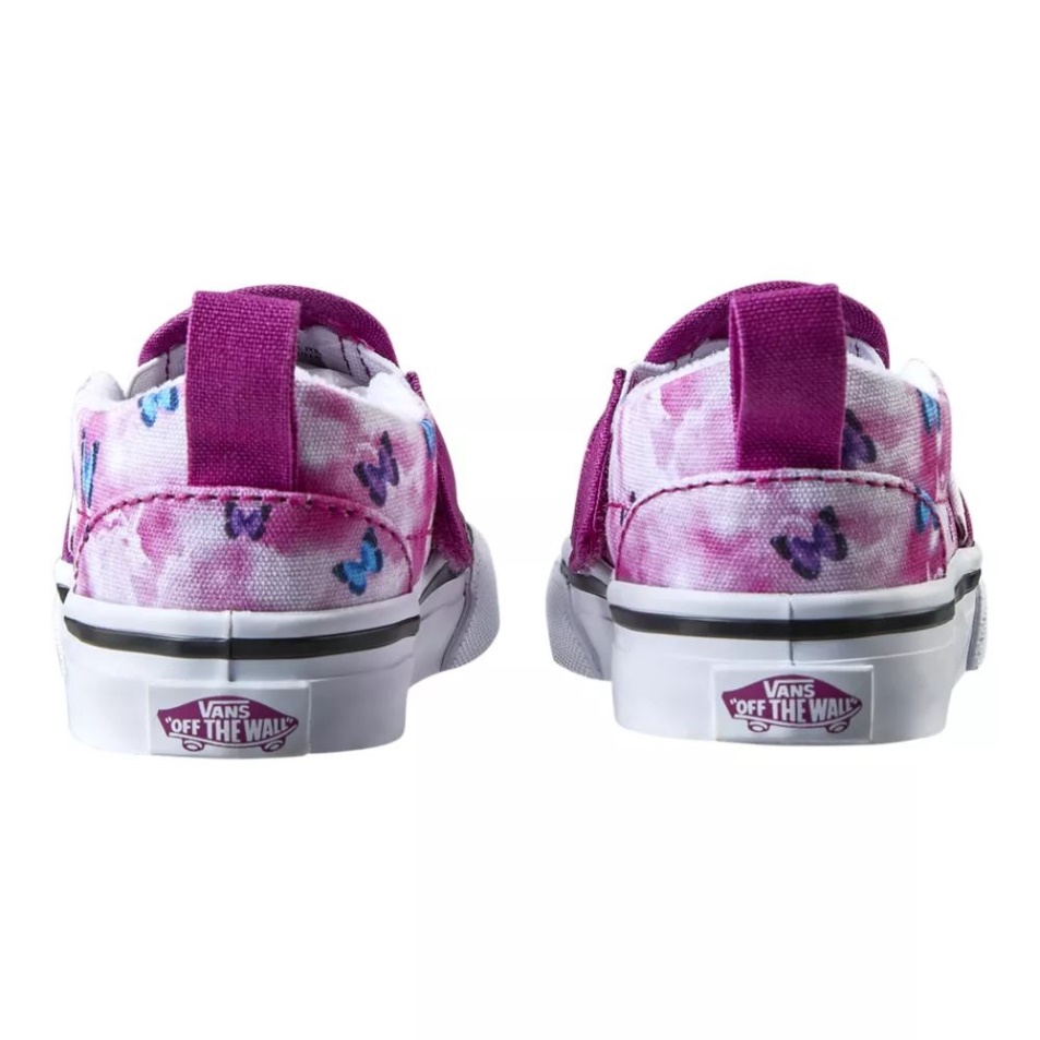 Furgonok Totyogó Lányok Slip On V Korcsolya Cipő Fukszia Piros-true Fehér