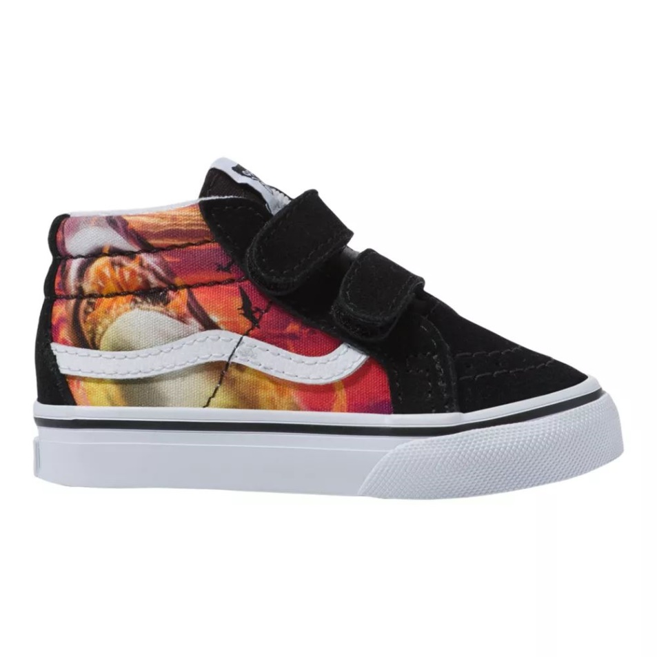 Kisteherautó Totyogó Gyerek Sk8-mid Reissue V Gördeszkacipő Cápa Naplemente-fekete