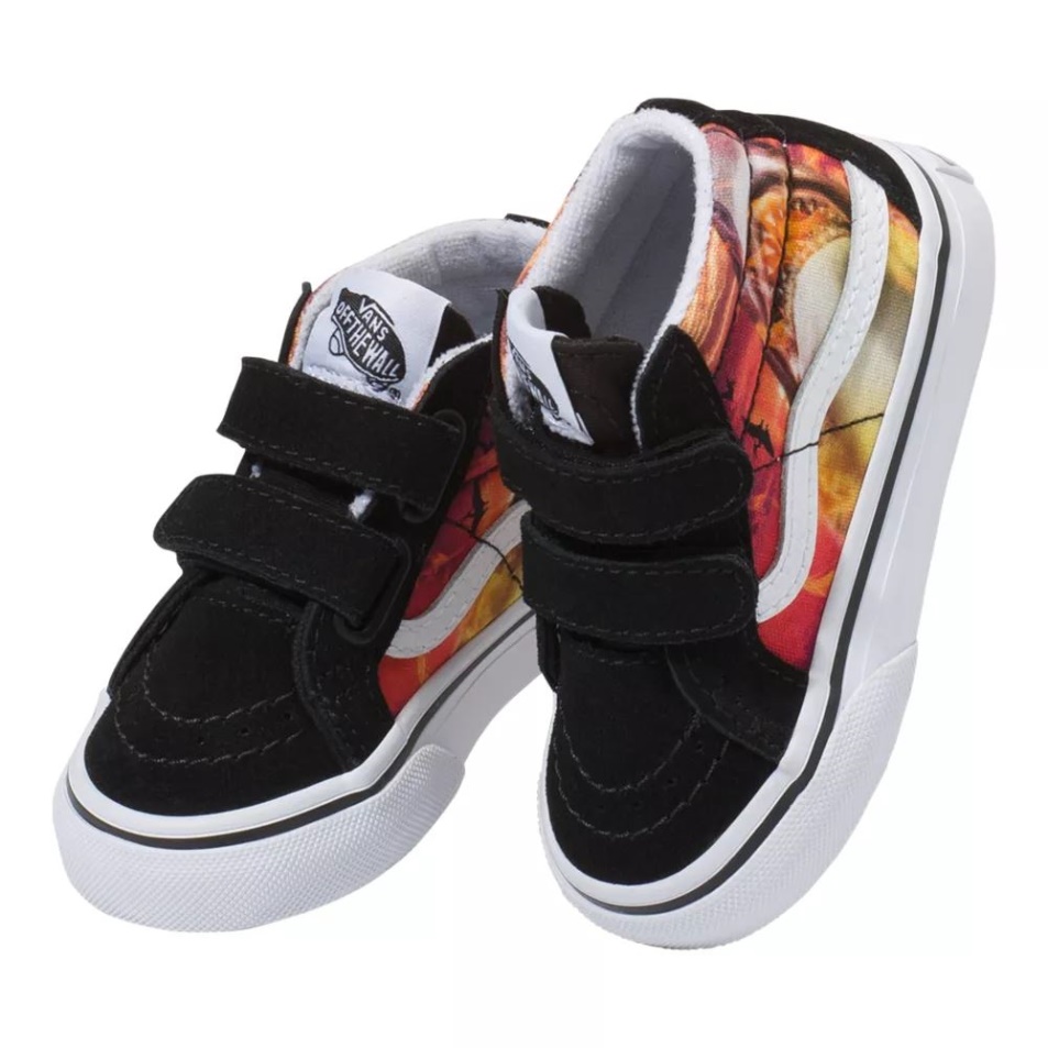 Kisteherautó Totyogó Gyerek Sk8-mid Reissue V Gördeszkacipő Cápa Naplemente-fekete