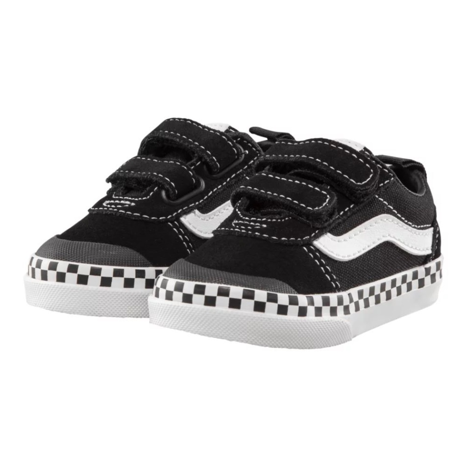 Vans Toddler Kids' Ward V Dw Skate Shoes Checker Foxing Black