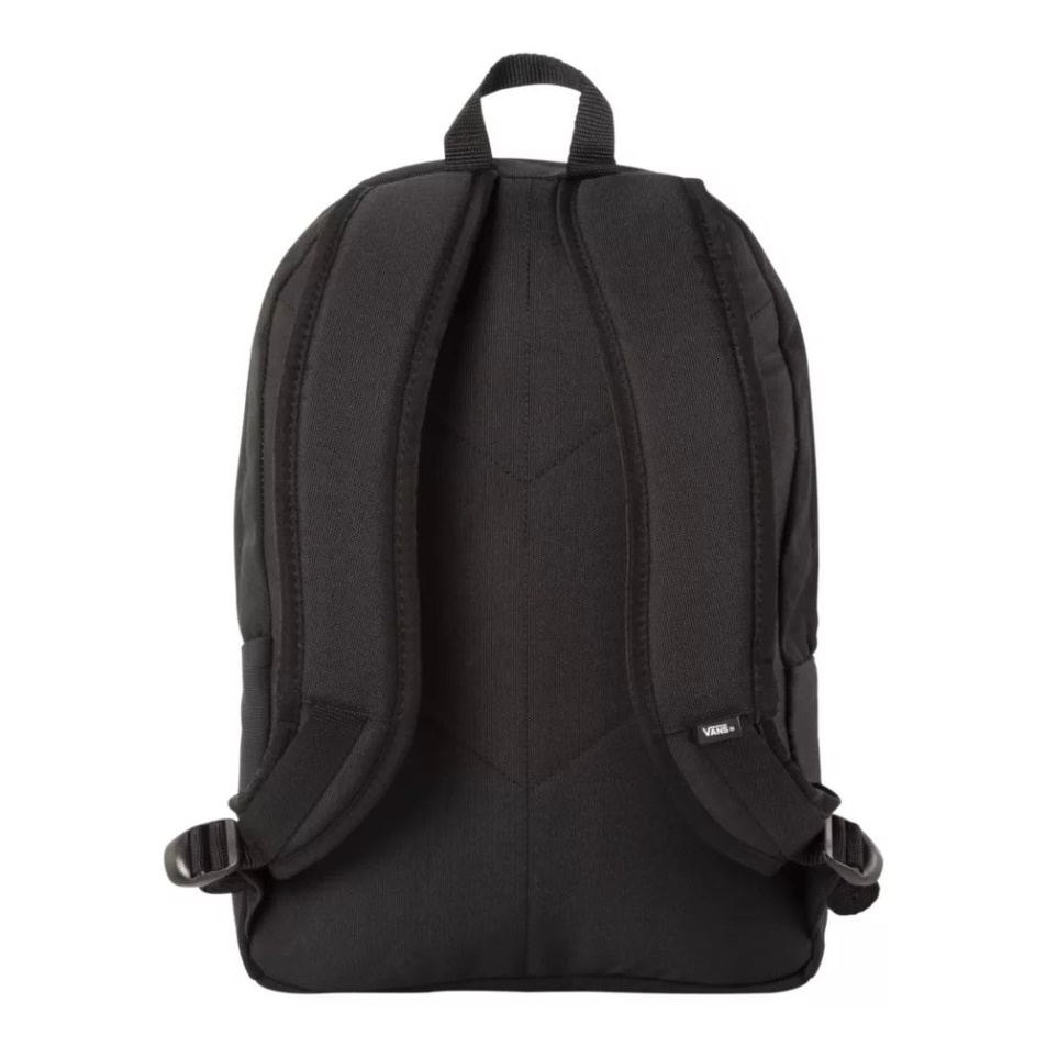 Vans Unisex Konstrukció Iskolai Iskolai Hátizsák 21 L-es Laptop Hüvely Fekete-fehér