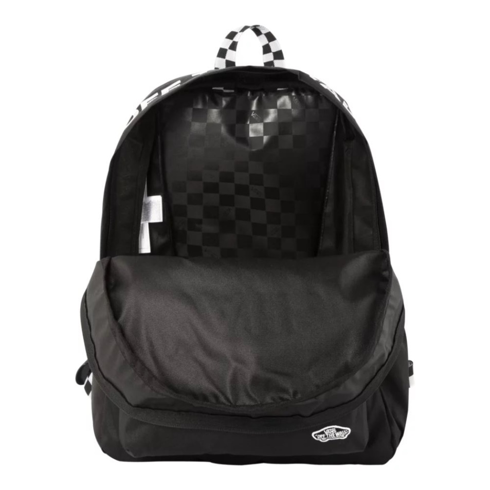 Furgonok Unisex Street Realm Iskolai Hátizsák 22 L-es Fekete-fehér Kockás