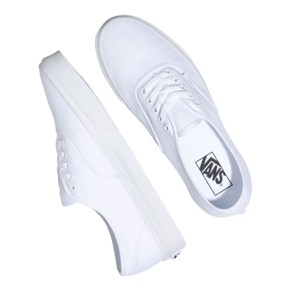 Vans Női Autentikus Gördeszka Cipő Tornacipő Alacsony Felső Alkalmi Fehér-fehér