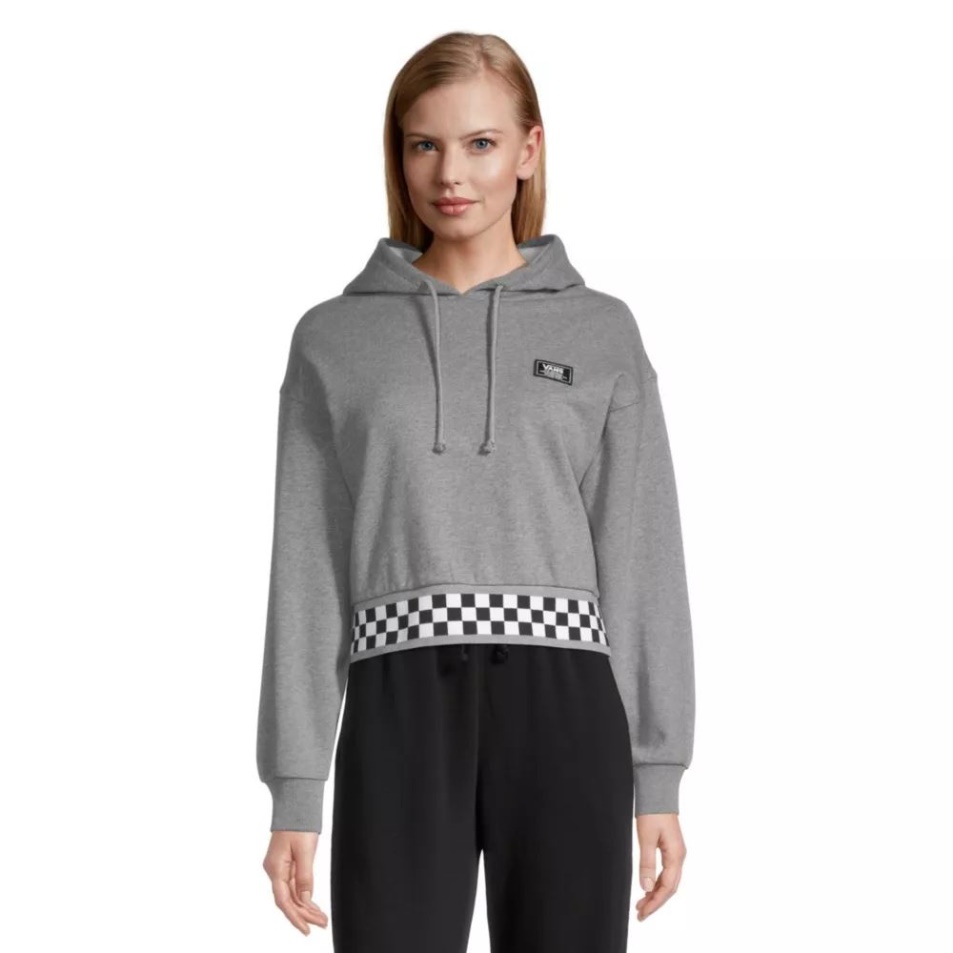 Vans Női Boom Boom 88 Crop Kapucnis Szürke Hanga