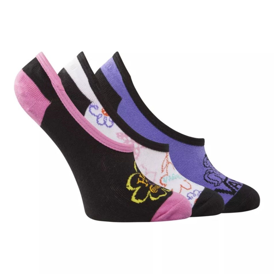Vans Női ápoló Canoodle Láthatatlan Zokni - 3 Csomagos Multi