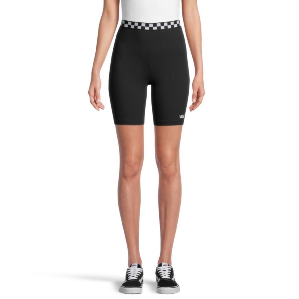 Furgonok Női Sakktáblás Leggings Rövidnadrág Fekete