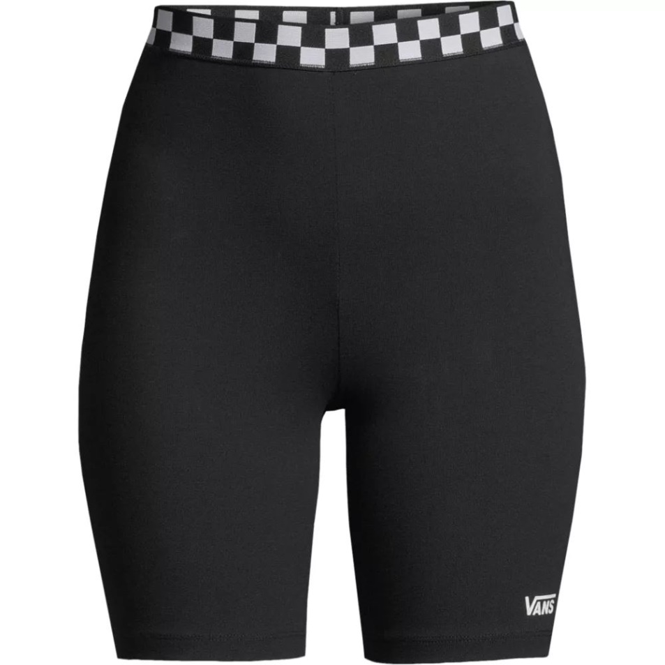 Furgonok Női Sakktáblás Leggings Rövidnadrág Fekete