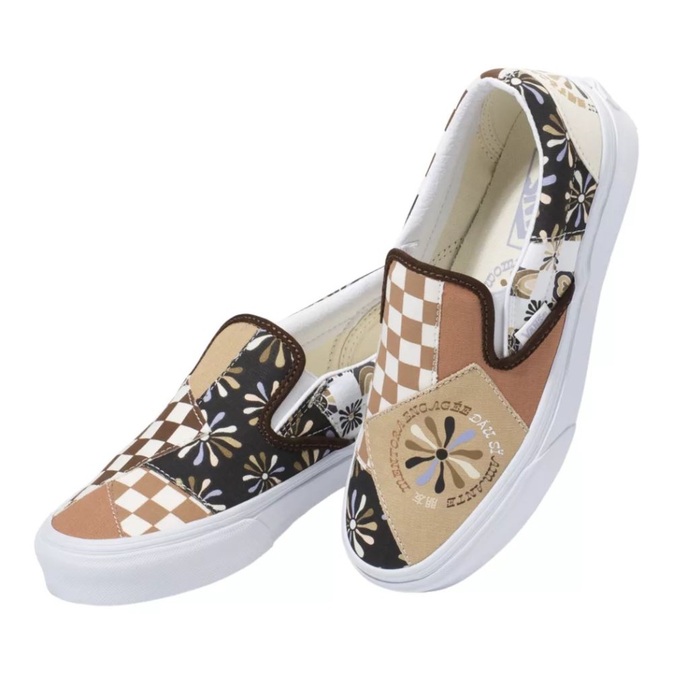 Vans Női Klasszikus Bebújós Isteni Gördeszka Cipő Patchwork