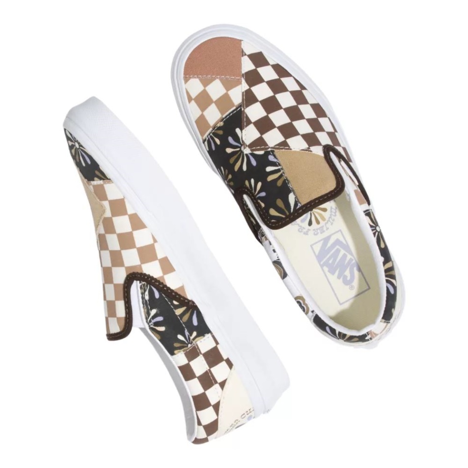 Vans Női Klasszikus Bebújós Isteni Gördeszka Cipő Patchwork