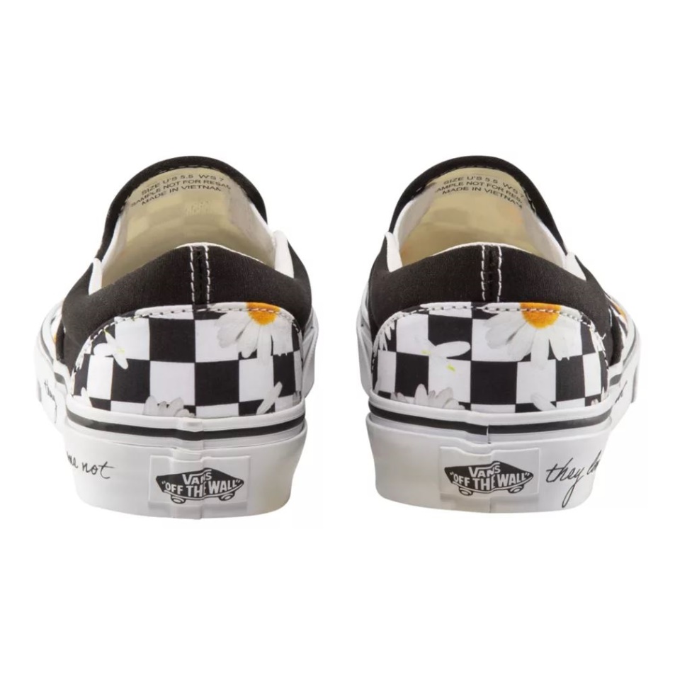 Furgonok Női Klasszikus Slip On Love Me Love Me Not Skate Cipő Fekete