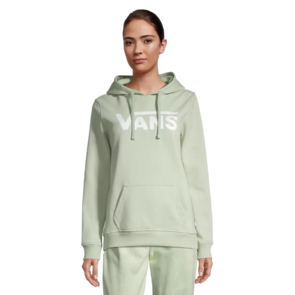 Vans Női Klasszikus V Pulóver Kapucnis Celadon Zöld