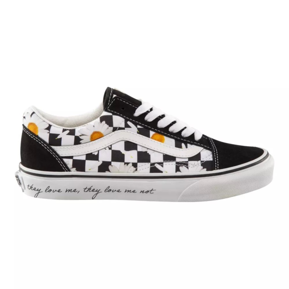 Vans Női Old Skool Love Me Love Me Not Skate Cipő Fekete