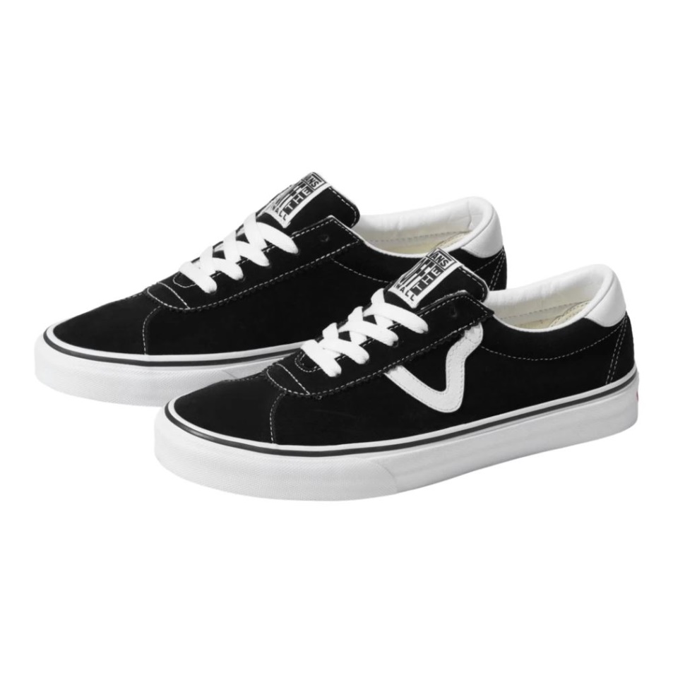 Vans Női Sport Velúr Korcsolyacipő Fekete-fehér