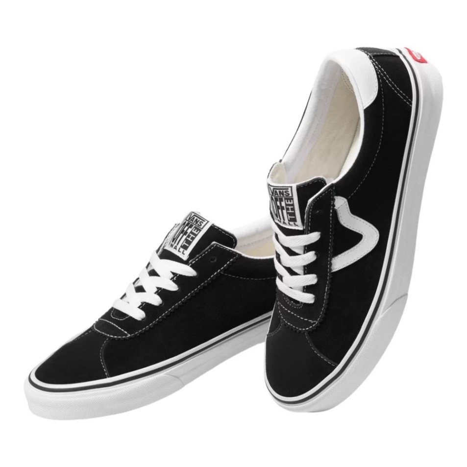 Vans Női Sport Velúr Korcsolyacipő Fekete-fehér