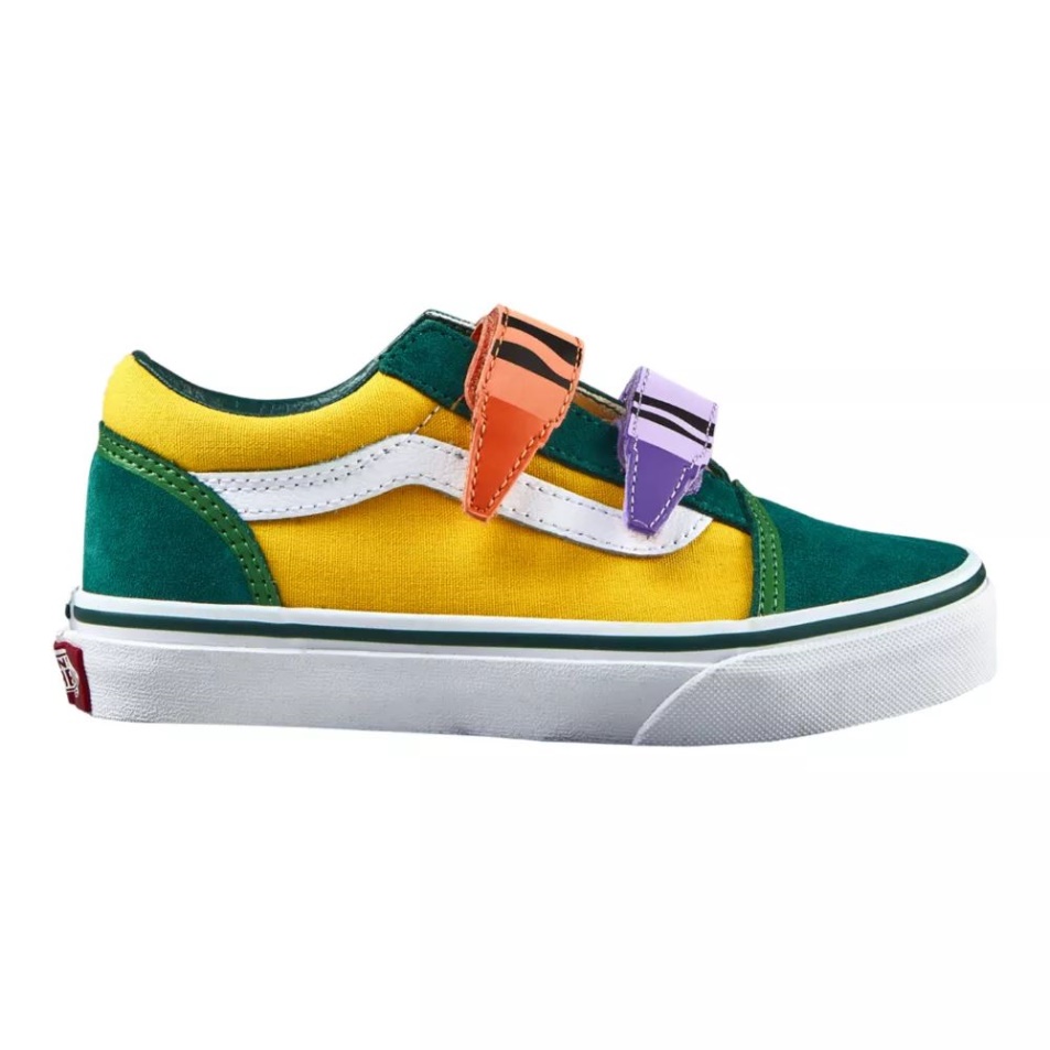 Furgonok X Crayola Gyerekeknek Old Skool V Gördeszka Cipő Cipők Fiúk Crayola A Dobozból