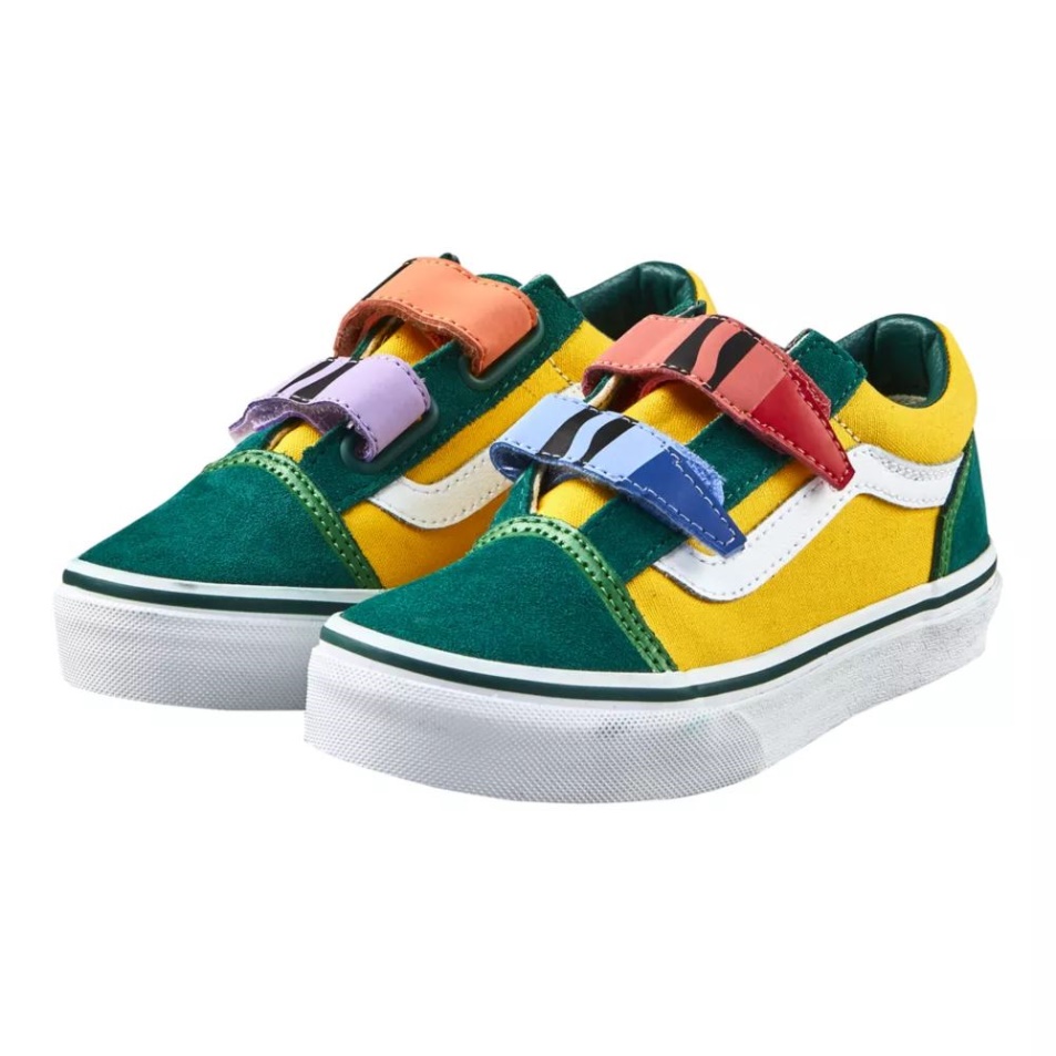 Furgonok X Crayola Gyerekeknek Old Skool V Gördeszka Cipő Cipők Fiúk Crayola A Dobozból