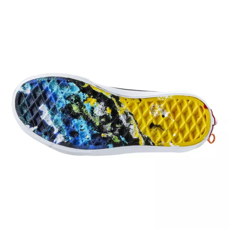 Furgonok X Crayola Gyerekeknek Iskola Előtti Sk8 Gördeszka Cipő Tornacipő Fiú Alacsony Felső Cipzár Crayola Mashup Melt