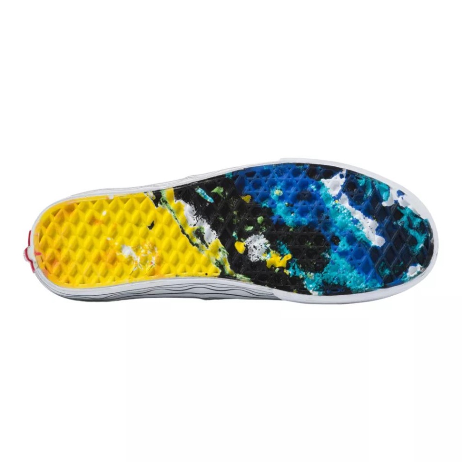Vans X Crayola Férfi Autentikus Gördeszka Cipő Tornacipő Alacsony Felső Alkalmi Fehér-multi