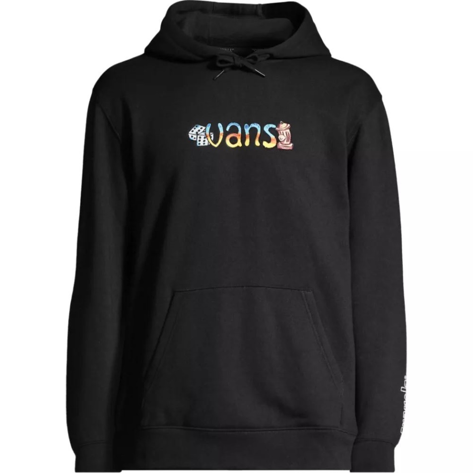 Vans X Crayola Férfi Polár Pulóver Kapucnis Pulóver Fekete