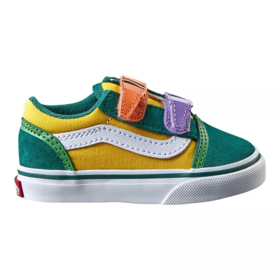 Furgonok X Crayola Totyogó Gyerek Old Skool V Gördeszka Cipő Crayola A Dobozból