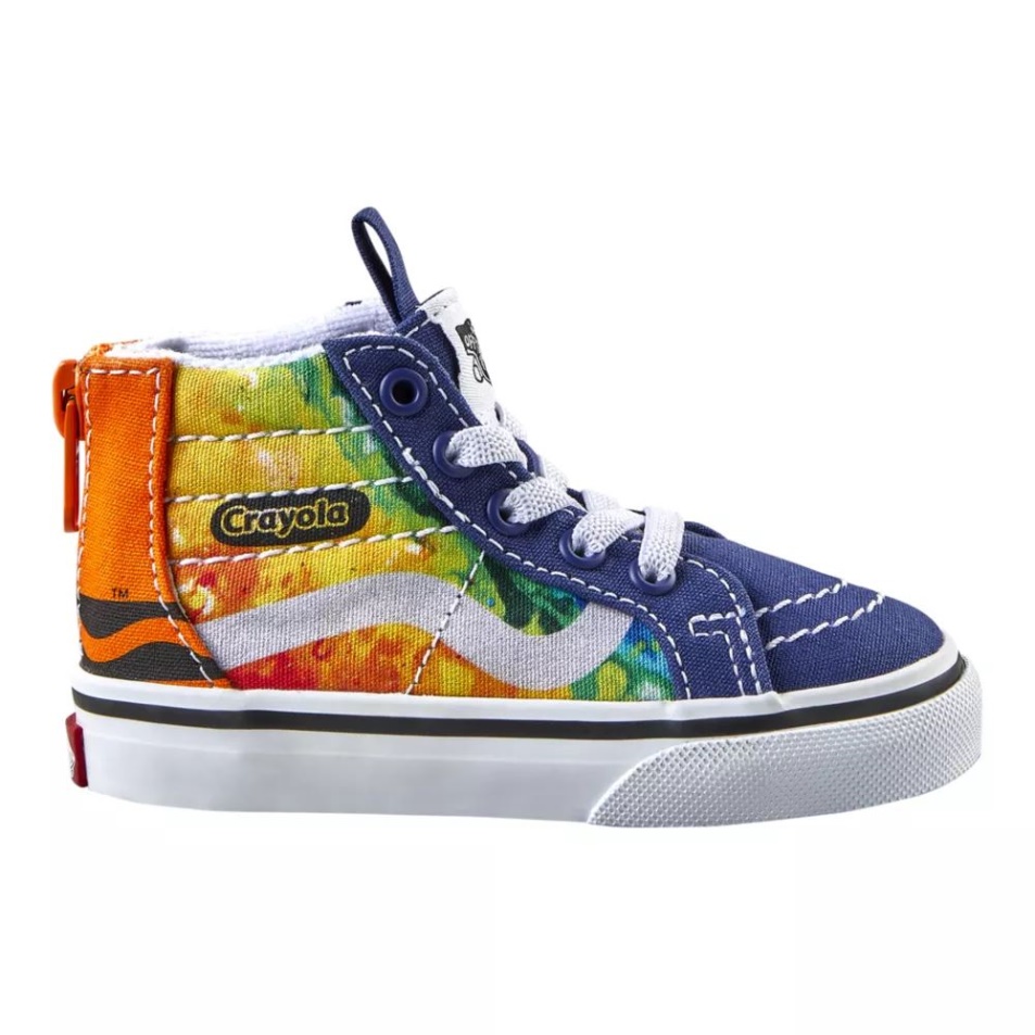 Furgonok X Crayola Kisgyermek Gyerek Sk8-hi Cipzáros Gördeszkacipő Crayola Mashup Melt