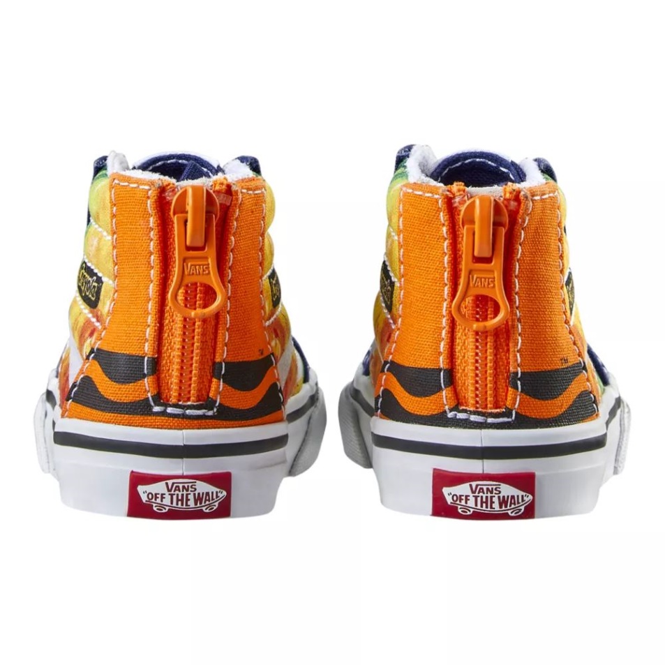 Furgonok X Crayola Kisgyermek Gyerek Sk8-hi Cipzáros Gördeszkacipő Crayola Mashup Melt