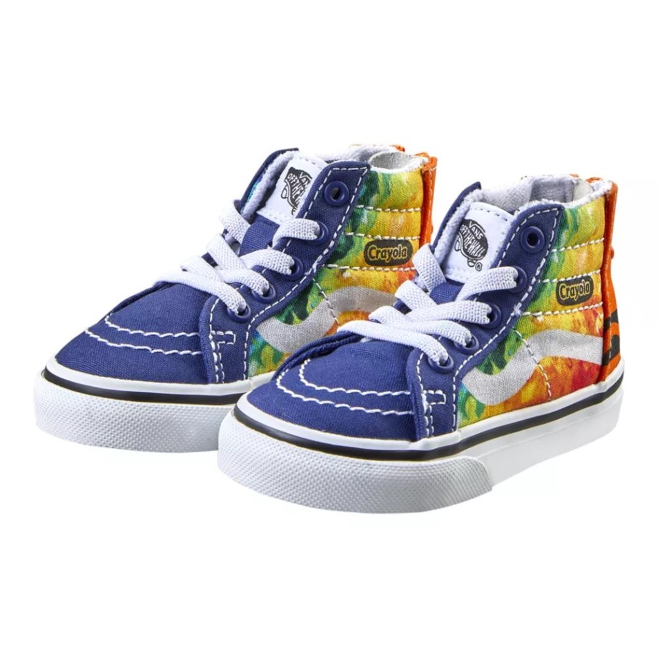 Furgonok X Crayola Kisgyermek Gyerek Sk8-hi Cipzáros Gördeszkacipő Crayola Mashup Melt