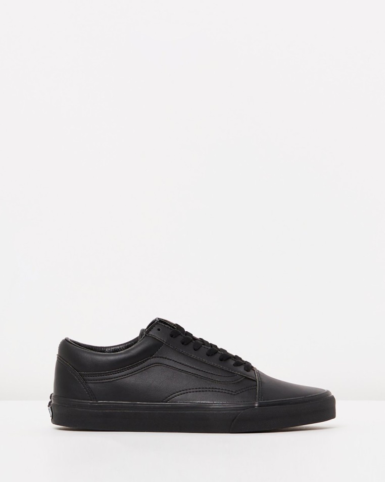 Vans Old Skool - Unisex Fekete Bőr