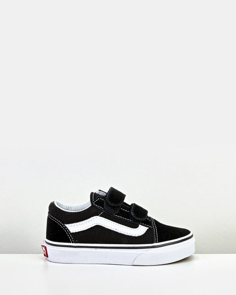 Vans Old Skool V Ifjúsági Fekete Fehér