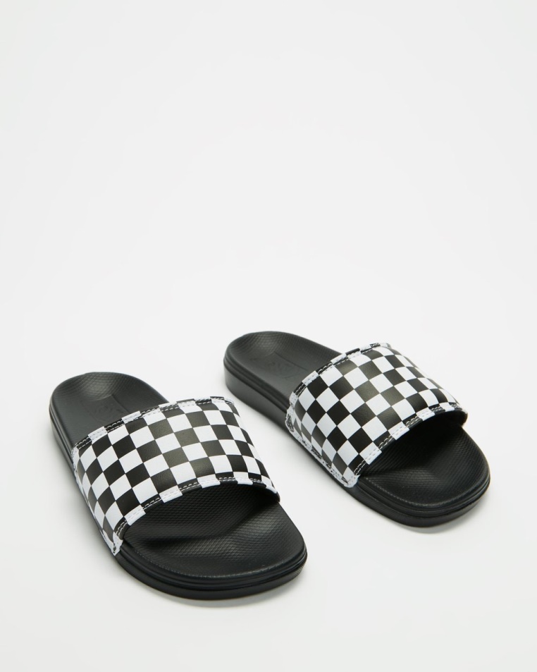 Vans La Costa Checker Slide-on - Unisex Igazi Fehér-fekete