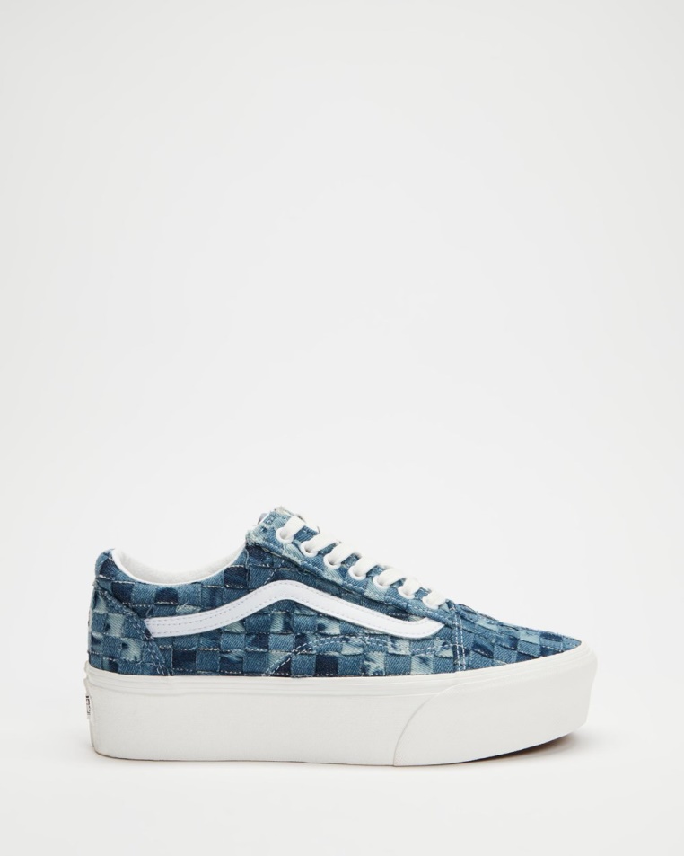 Furgonok Old Skool Szőtt Platformok - Unisex Farmer-multi