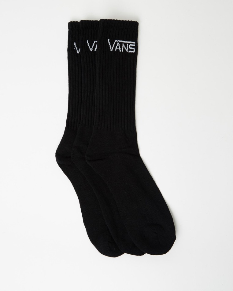 Vans Classic Crew 3 Csomagos Zokni Fekete