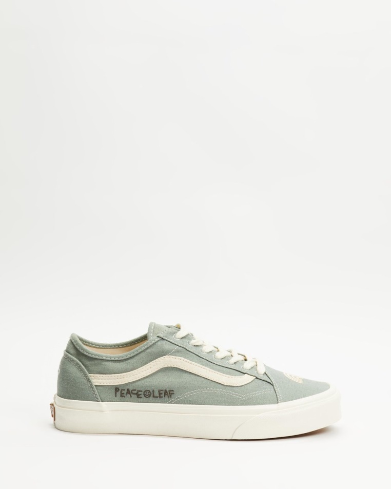 Vans Eco Theory Old Skool Kúpos Cipő - Unisex Zöld Miliő-mályvacukor