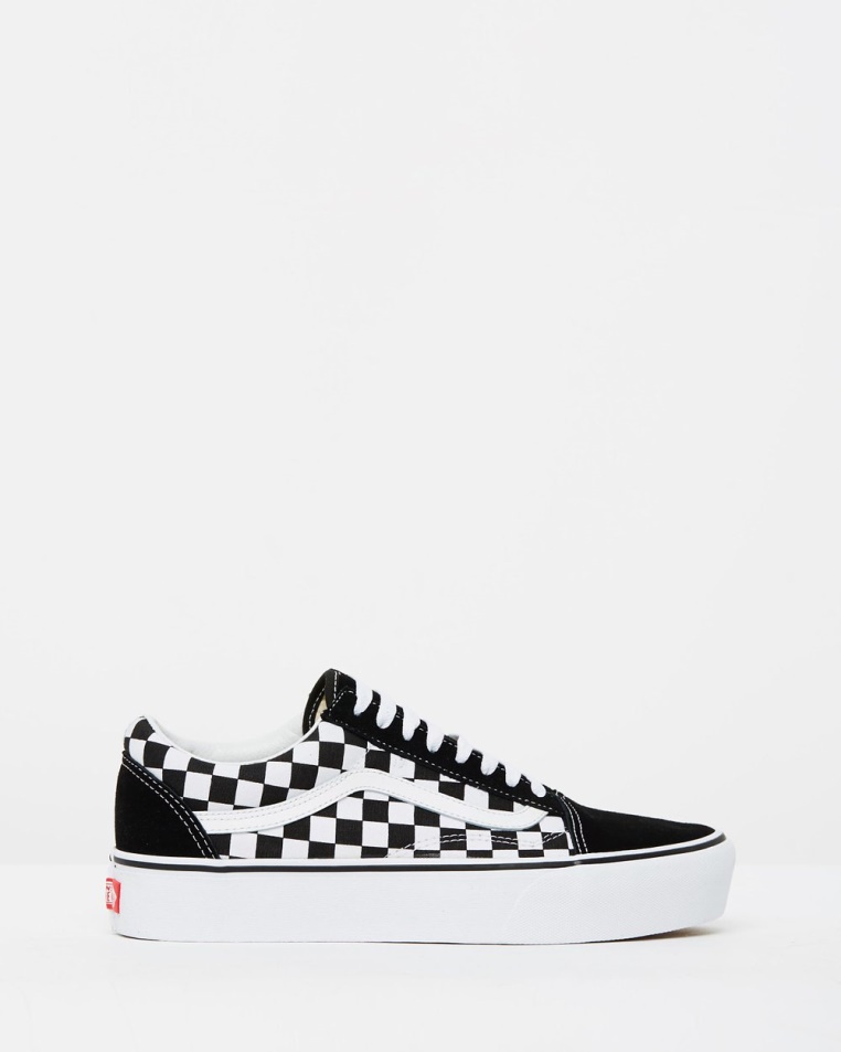 Vans Old Skool Platform - Női Fekete-igaz Fehér
