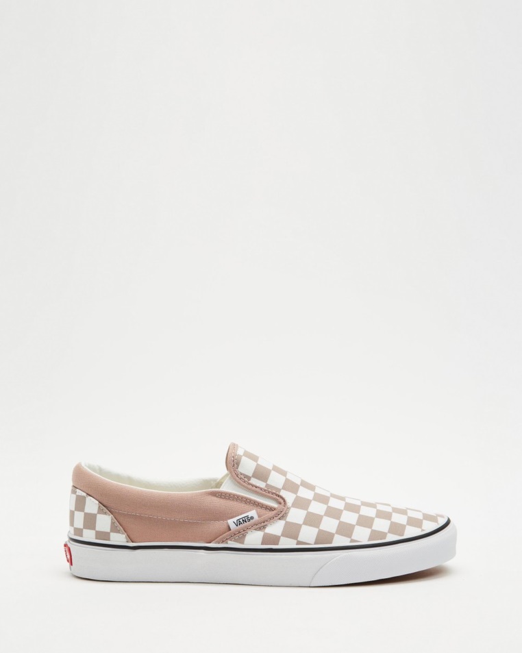 Kisteherautók Klasszikus Sakktáblás Slip-ons - Unisex Etherea-true Fehér